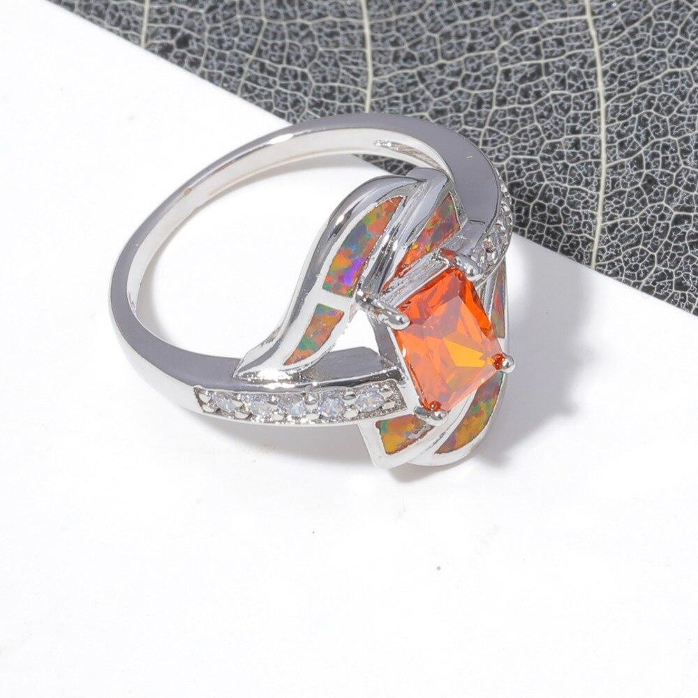Spiritual Fire Opal Sterling Silver Set - Bundles - Pretland | Spiritual Crystals & Jewelry