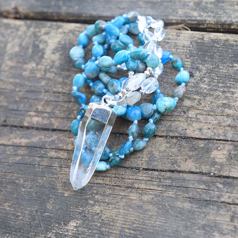 Spiritual Apatite Quartz Necklace - Necklaces - Pretland | Spiritual Crystals & Jewelry