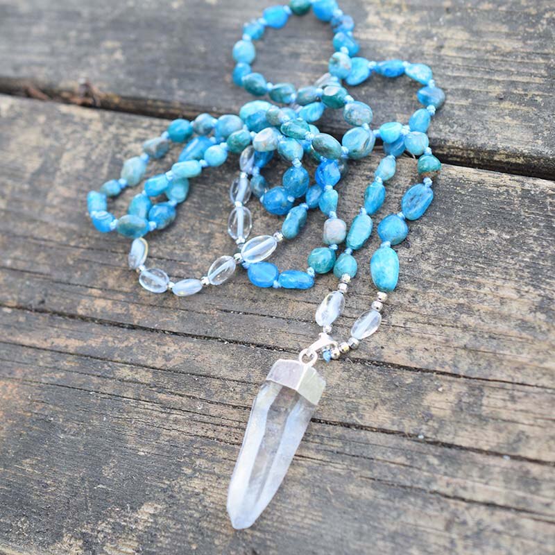 Spiritual Apatite Quartz Necklace - Necklaces - Pretland | Spiritual Crystals & Jewelry