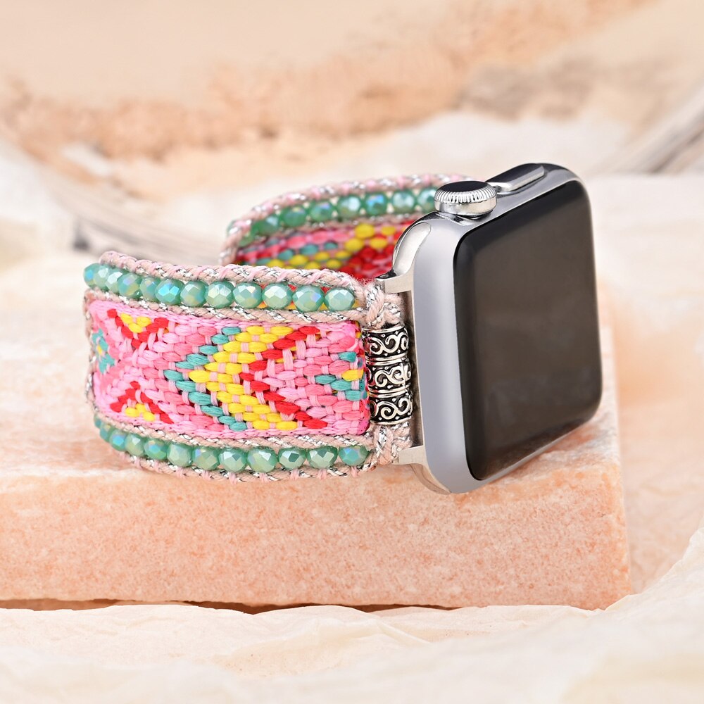 Creative Design Pink Woven Watch Strap - Watch Straps - Pretland | Spiritual Crystals & Jewelry