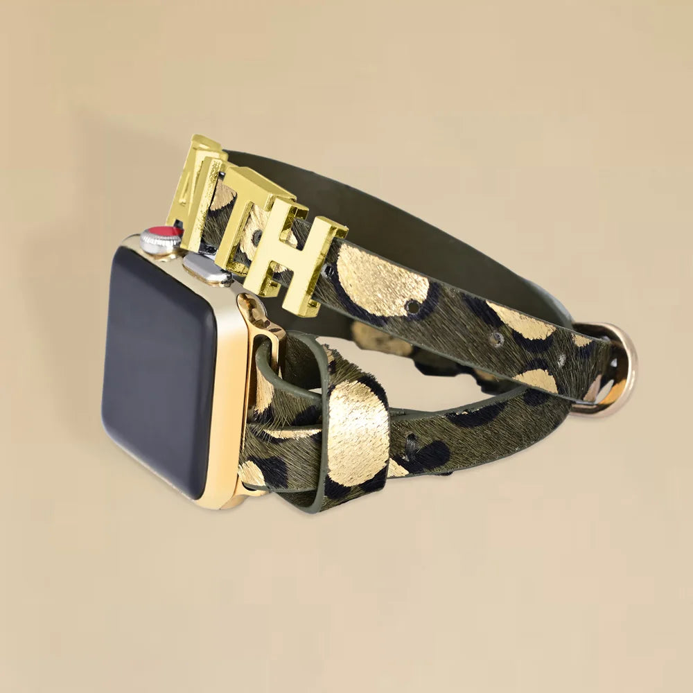 Stylish Motivation Green Smart Watch Strap