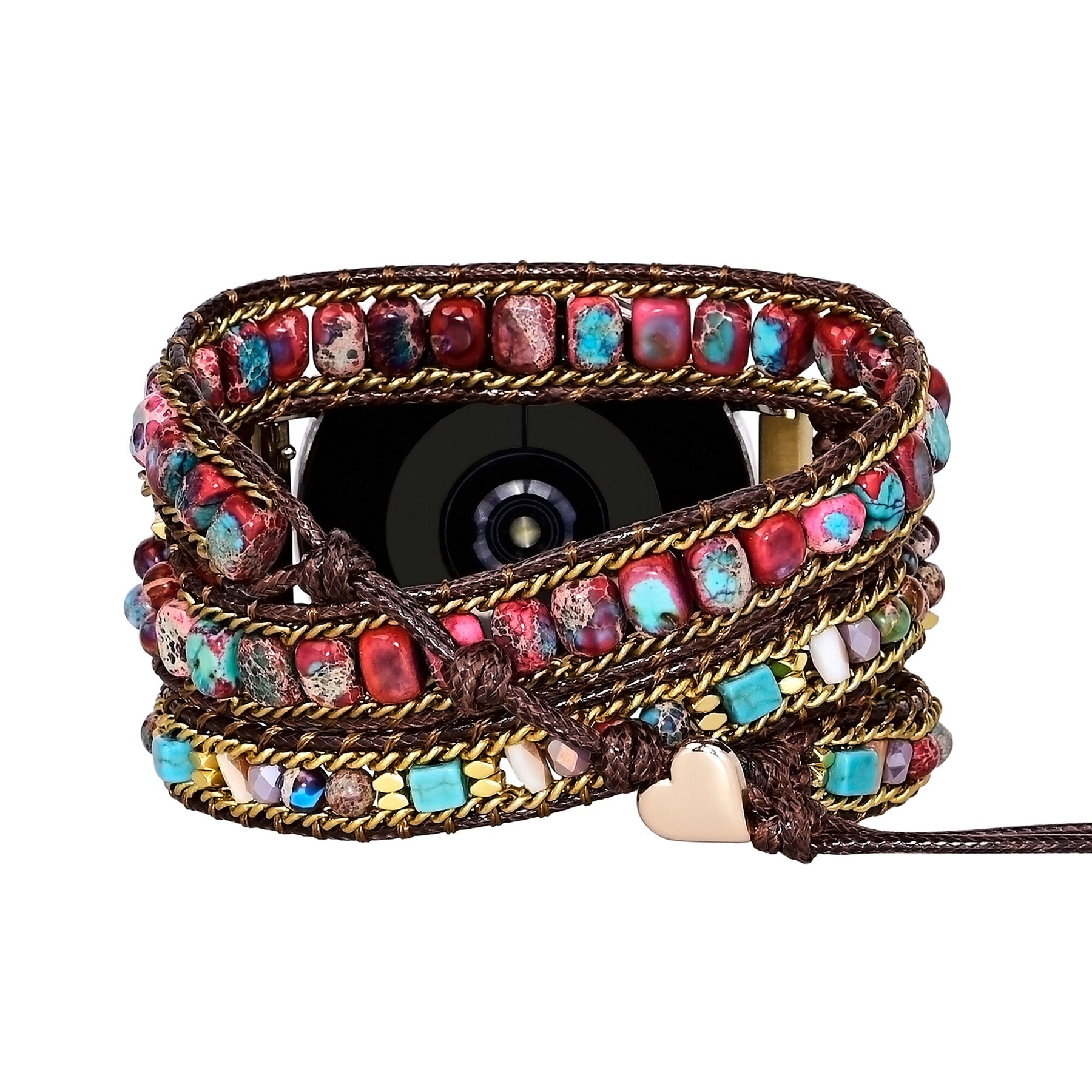 Bohemian Red Emperor Stone Samsung Watch Strap - Samsung Watch Straps - Pretland | Spiritual Crystals & Jewelry