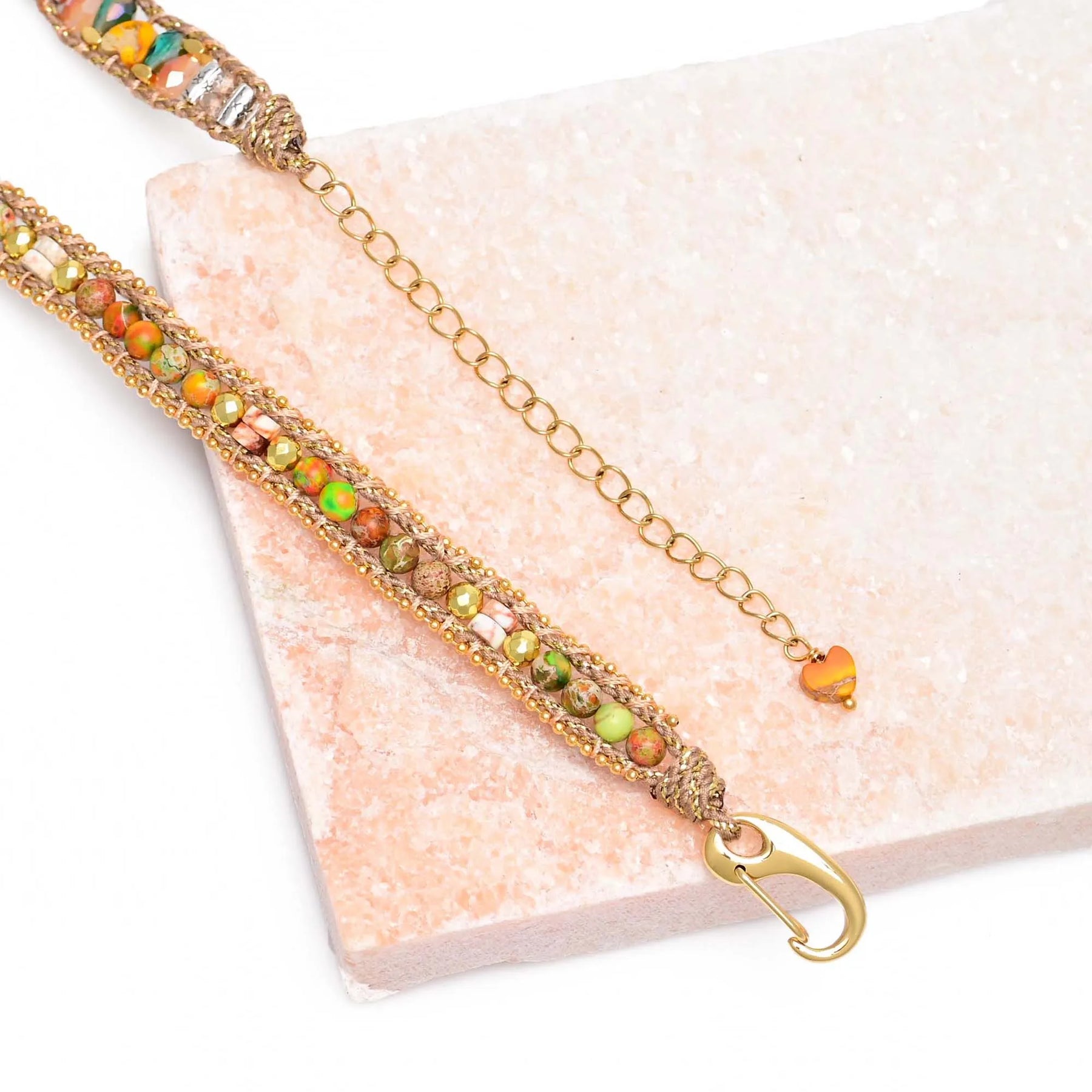 Creative Natural Rose Quartz Apple Watch Strap