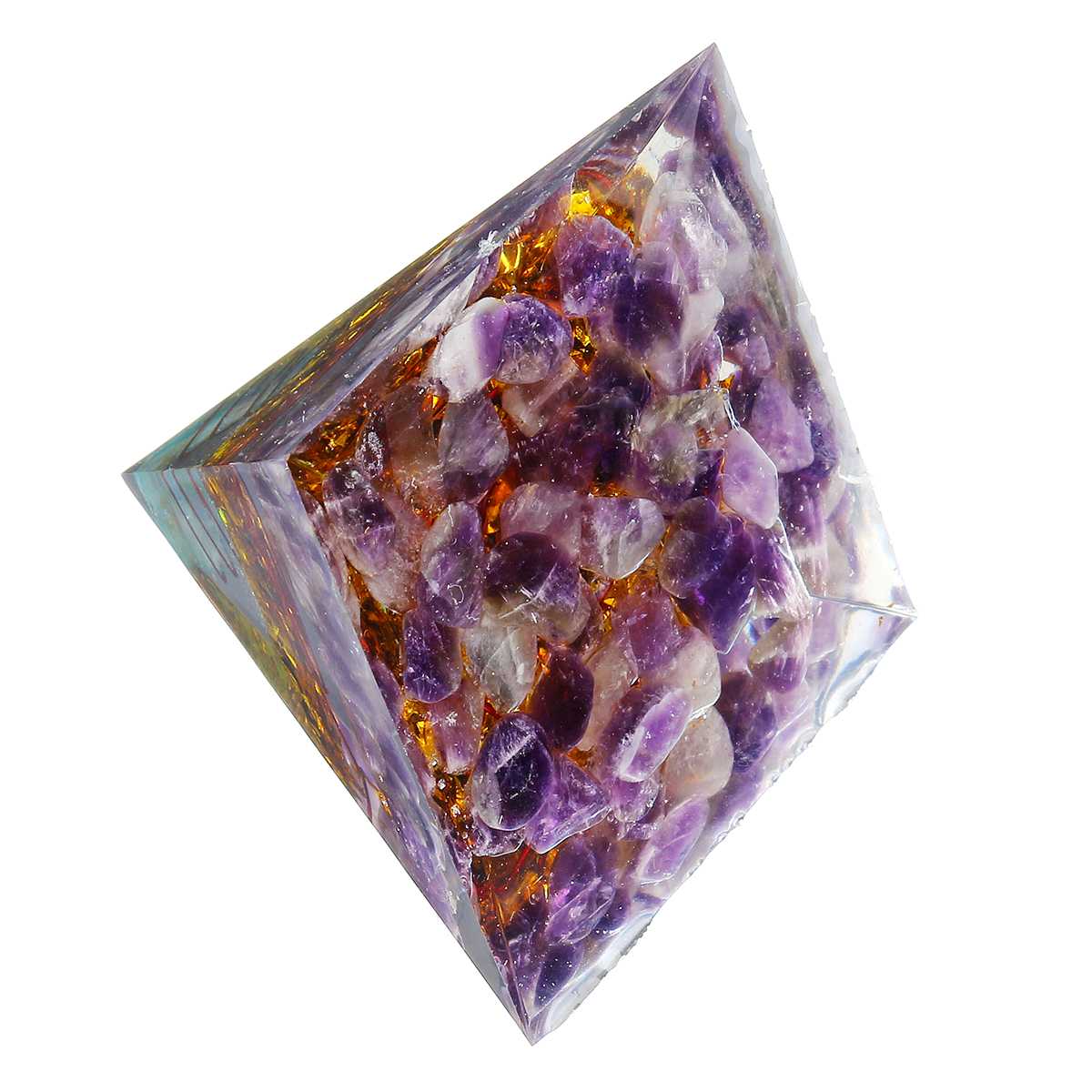 Reiki Amethyst Orgone Pyramid - Orgone Pyramids - Pretland | Spiritual Crystals & Jewelry
