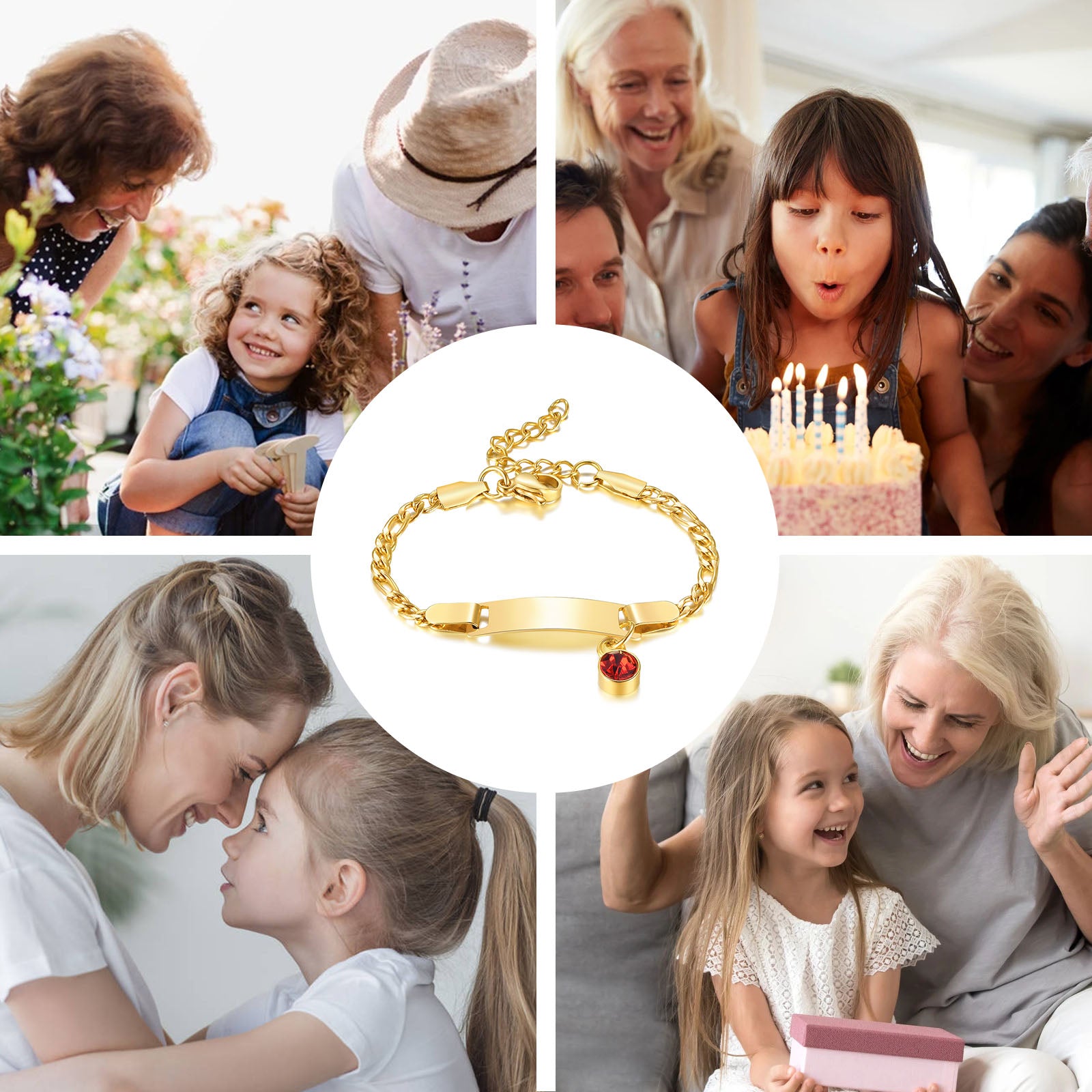 Personalized Birthstone Baby Bracelet - Bracelets - Pretland | Spiritual Crystals & Jewelry