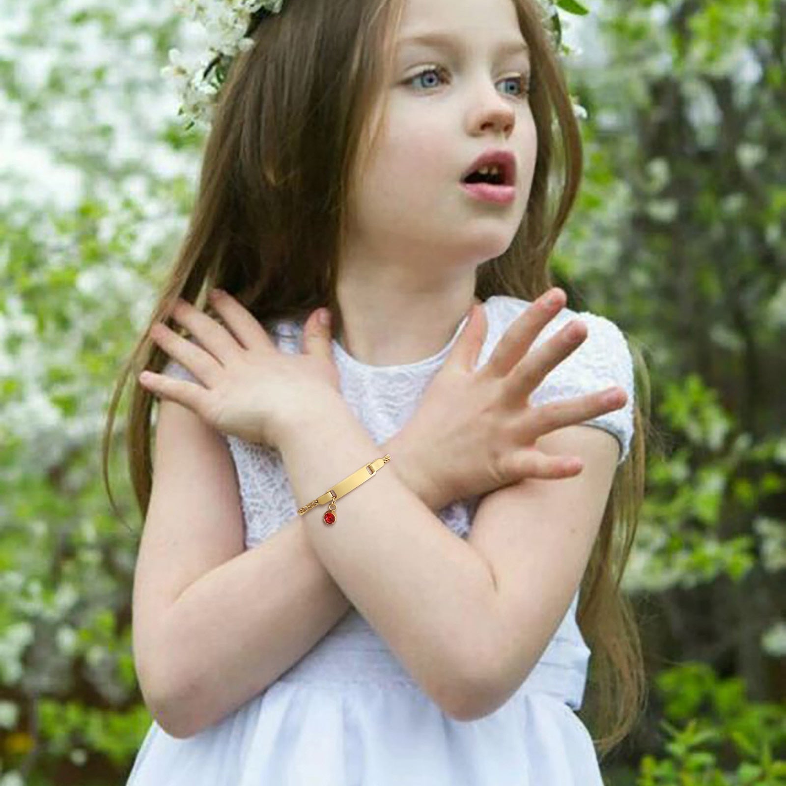 Personalized Birthstone Baby Bracelet - Bracelets - Pretland | Spiritual Crystals & Jewelry