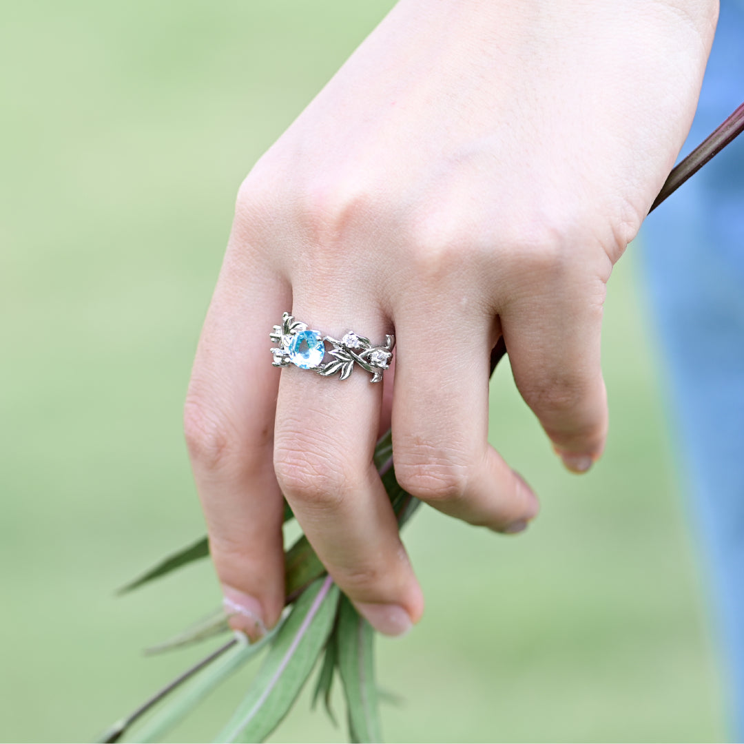 Queen of Flowers Rhinestone Ring - Rings - Pretland | Spiritual Crystals & Jewelry