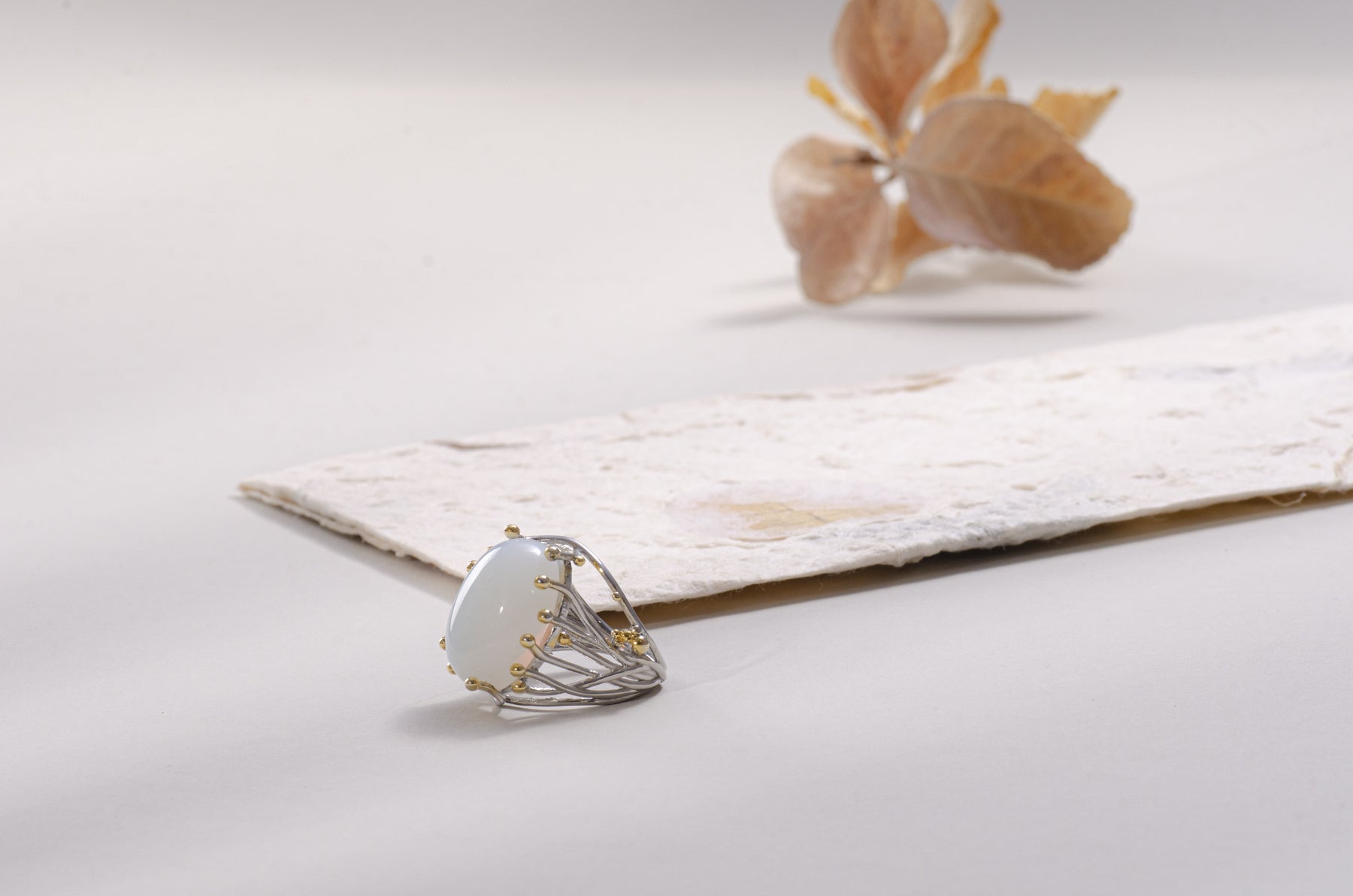 Spiritual Vintage Moonstone Silver Ring - Rings - Pretland | Spiritual Crystals & Jewelry