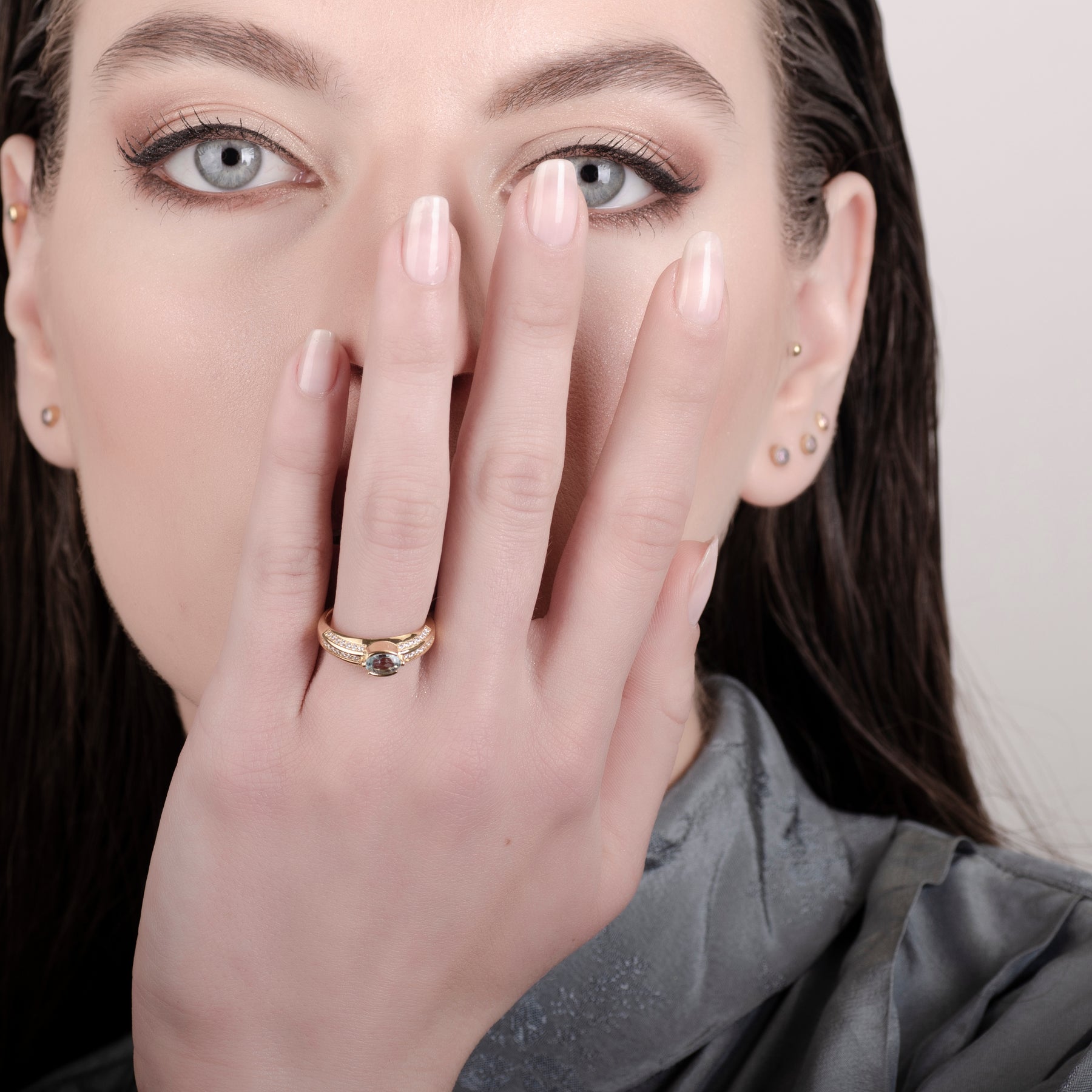 Bella Topaz 24K Gold Ring - Gold Vermeil Ring - Pretland | Spiritual Crystals & Jewelry