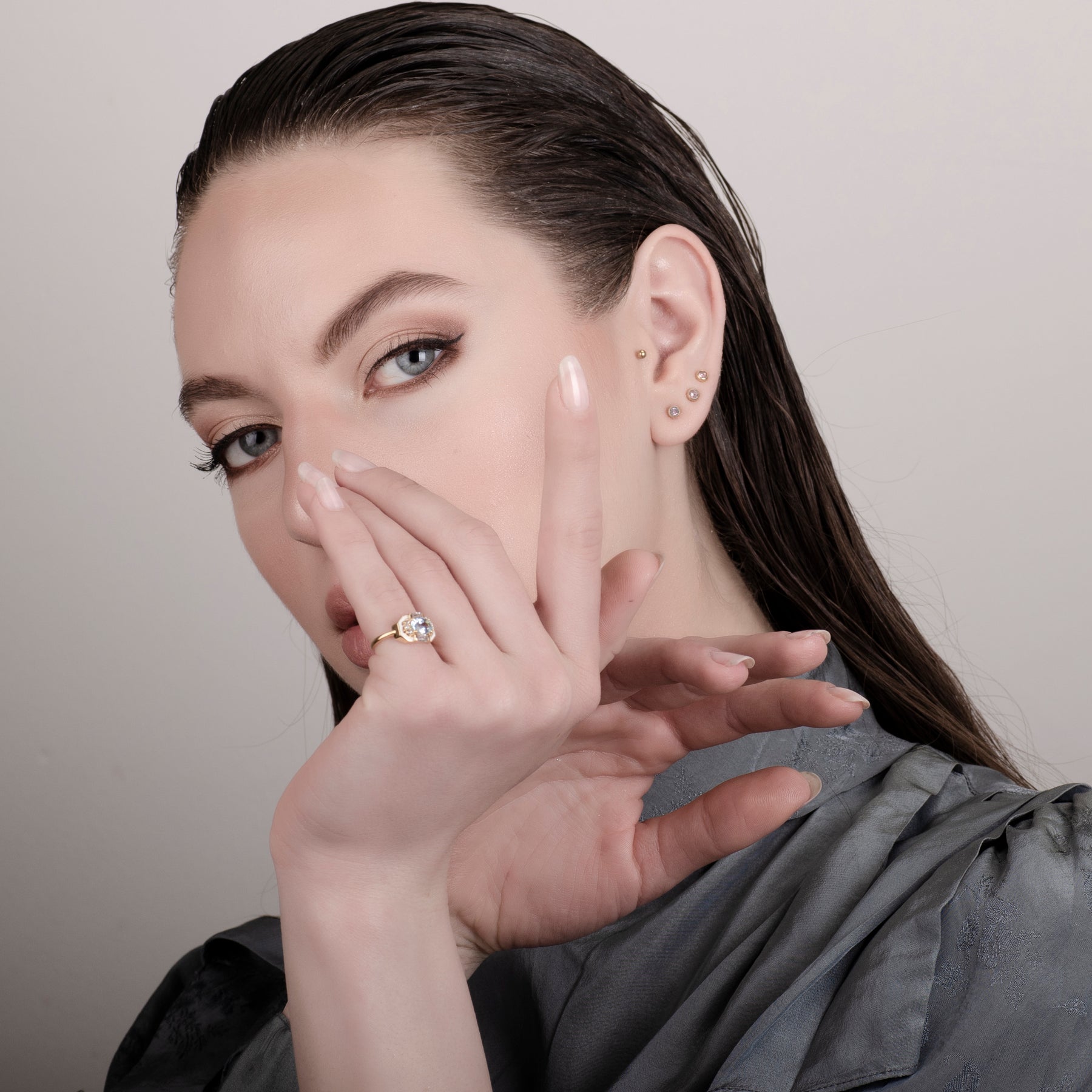 Lena Topaz 24K Gold Ring - Gold Vermeil Ring - Pretland | Spiritual Crystals & Jewelry