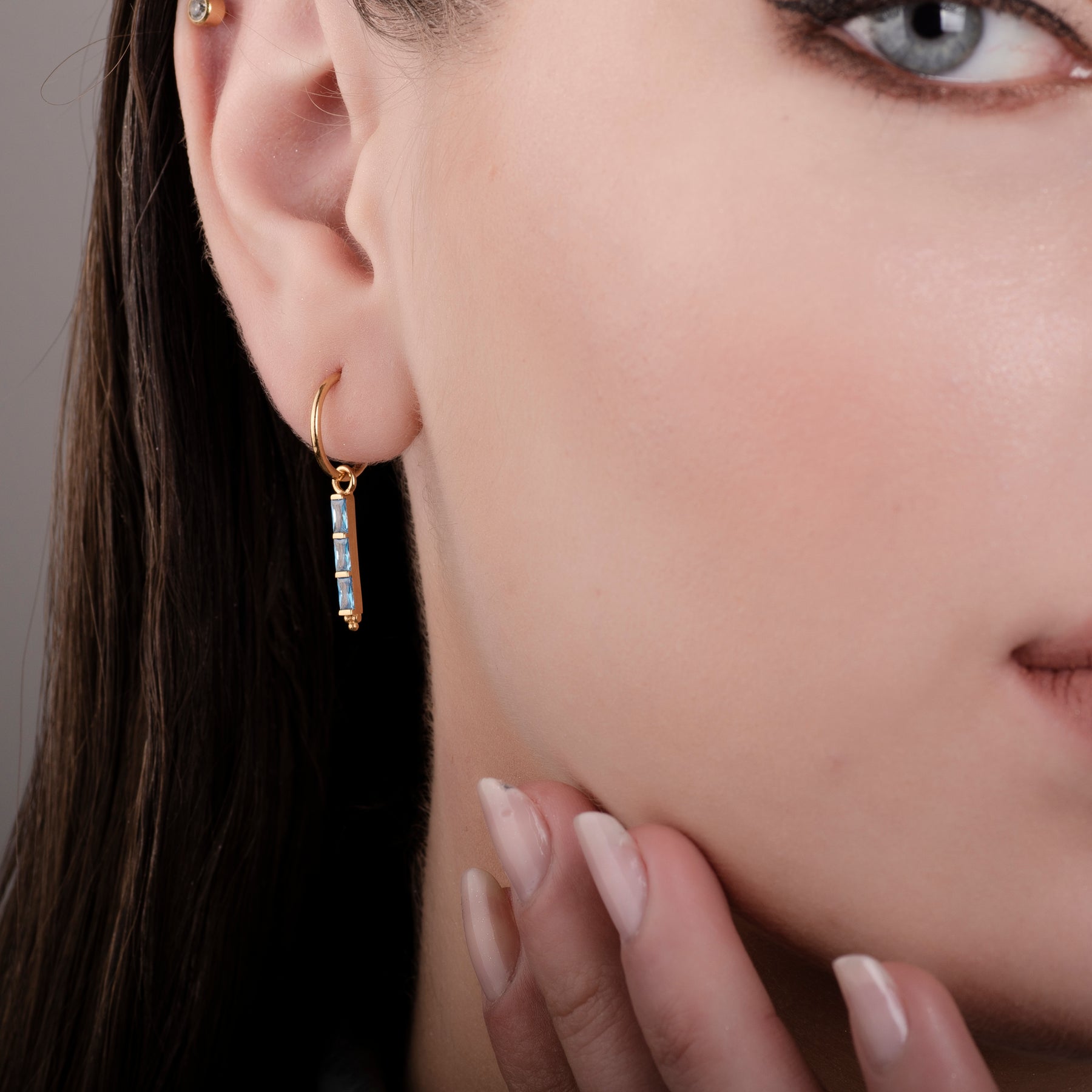 Theodora Topaz 24K Gold Earrings - Gold Vermeil Earrings - Pretland | Spiritual Crystals & Jewelry