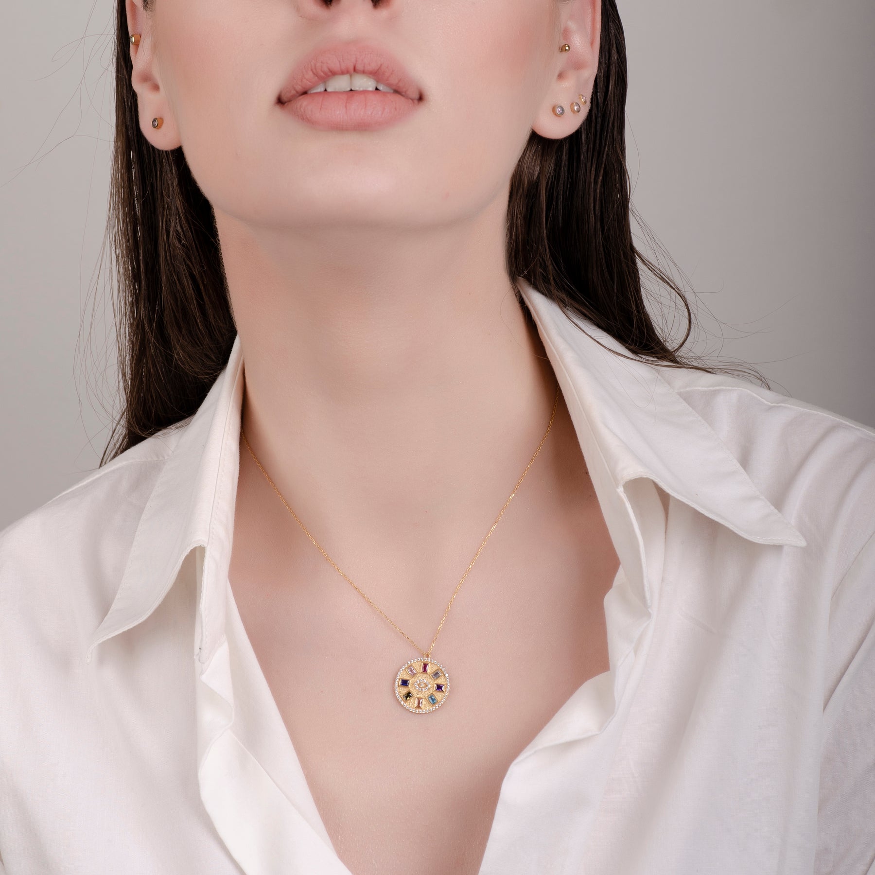 Talisman Chakra 24K Gold Necklace - Gold Vermeil Necklace - Pretland | Spiritual Crystals & Jewelry