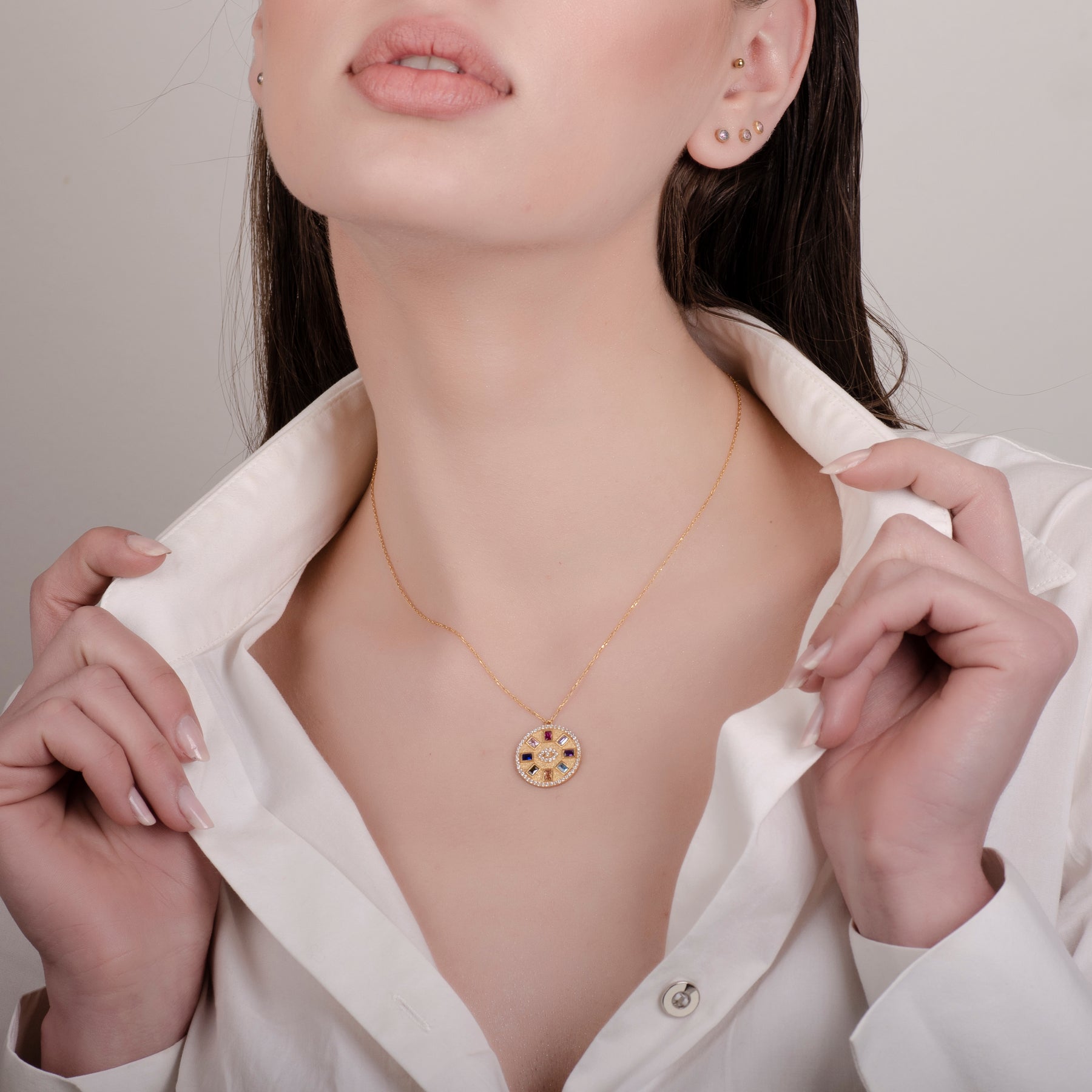 Talisman Chakra 24K Gold Necklace - Gold Vermeil Necklace - Pretland | Spiritual Crystals & Jewelry