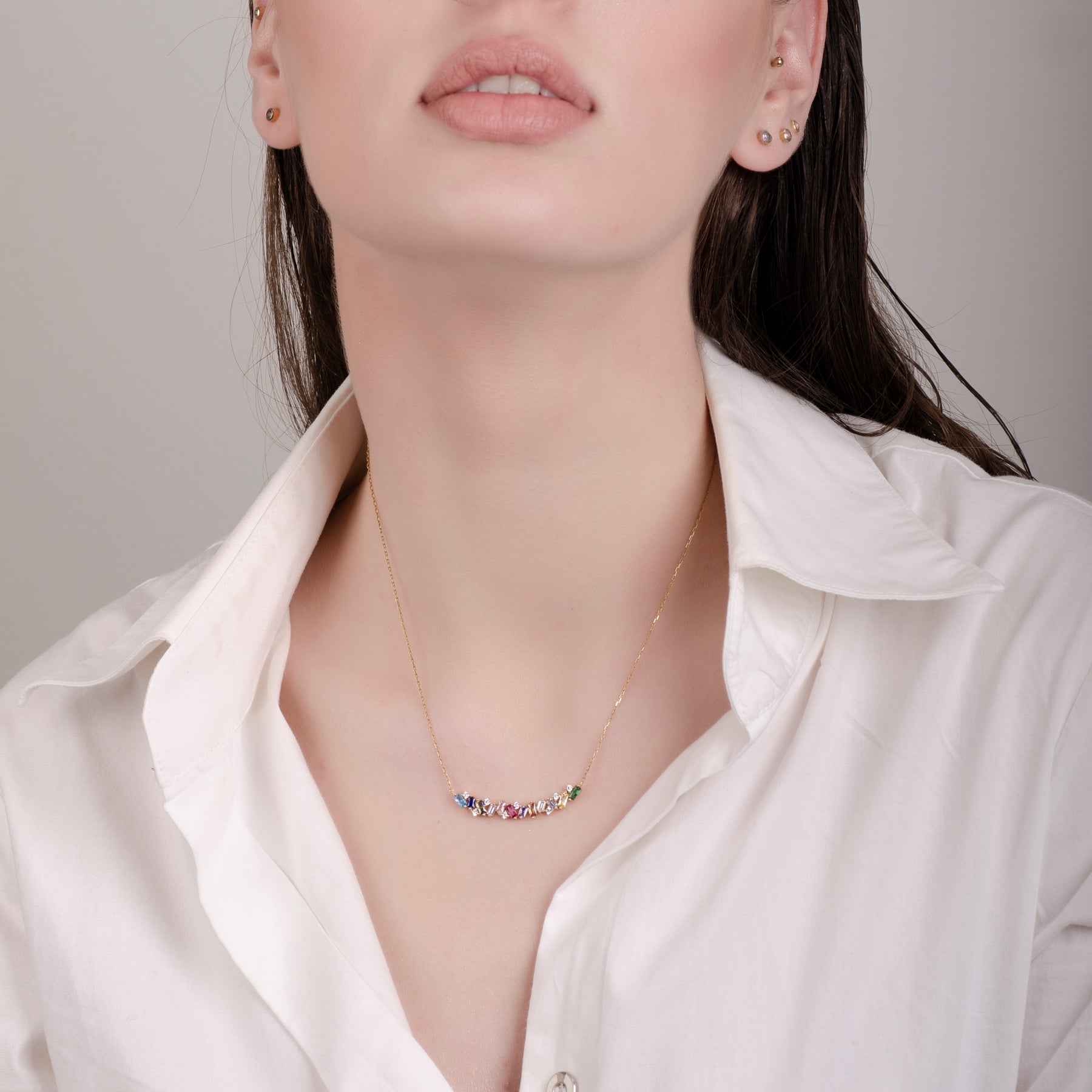 Helen Chakra 24K Gold Necklace - Gold Vermeil Necklace - Pretland | Spiritual Crystals & Jewelry