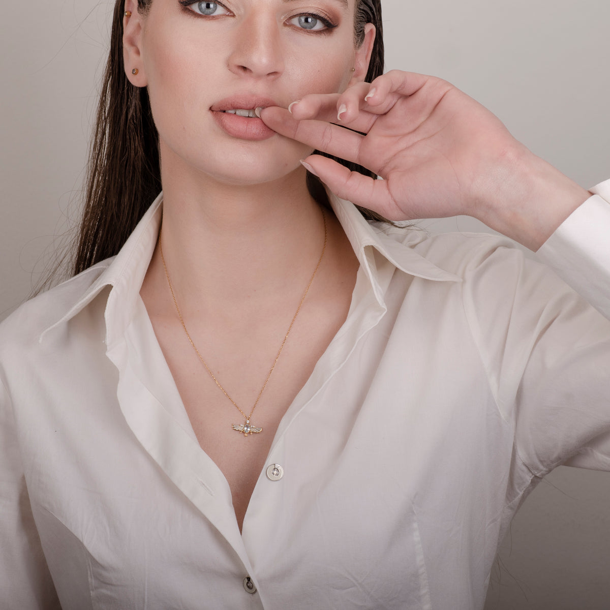 Phoenix Topaz 24K Gold Necklace - Gold Vermeil Necklace - Pretland | Spiritual Crystals & Jewelry