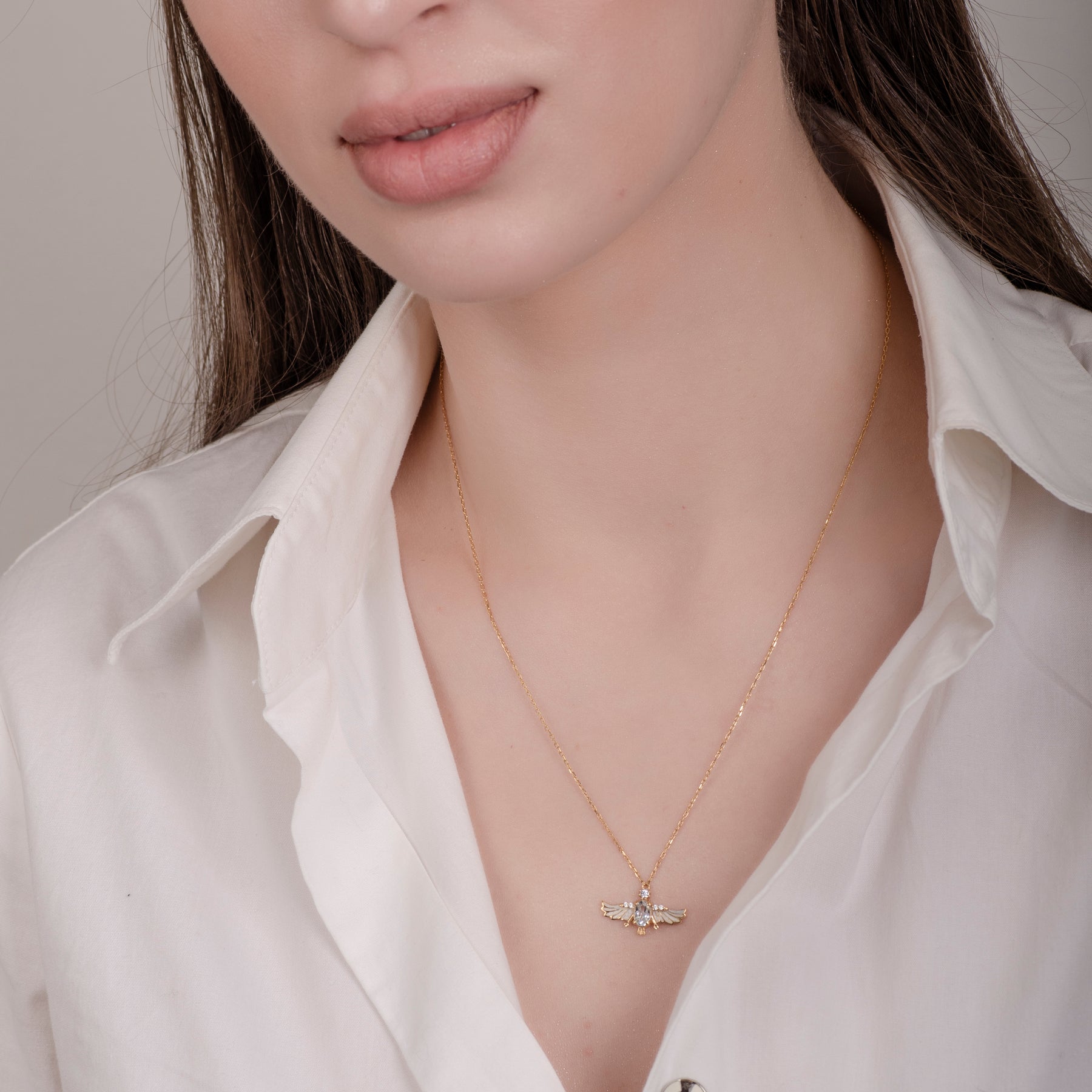 Phoenix Topaz 24K Gold Necklace - Gold Vermeil Necklace - Pretland | Spiritual Crystals & Jewelry