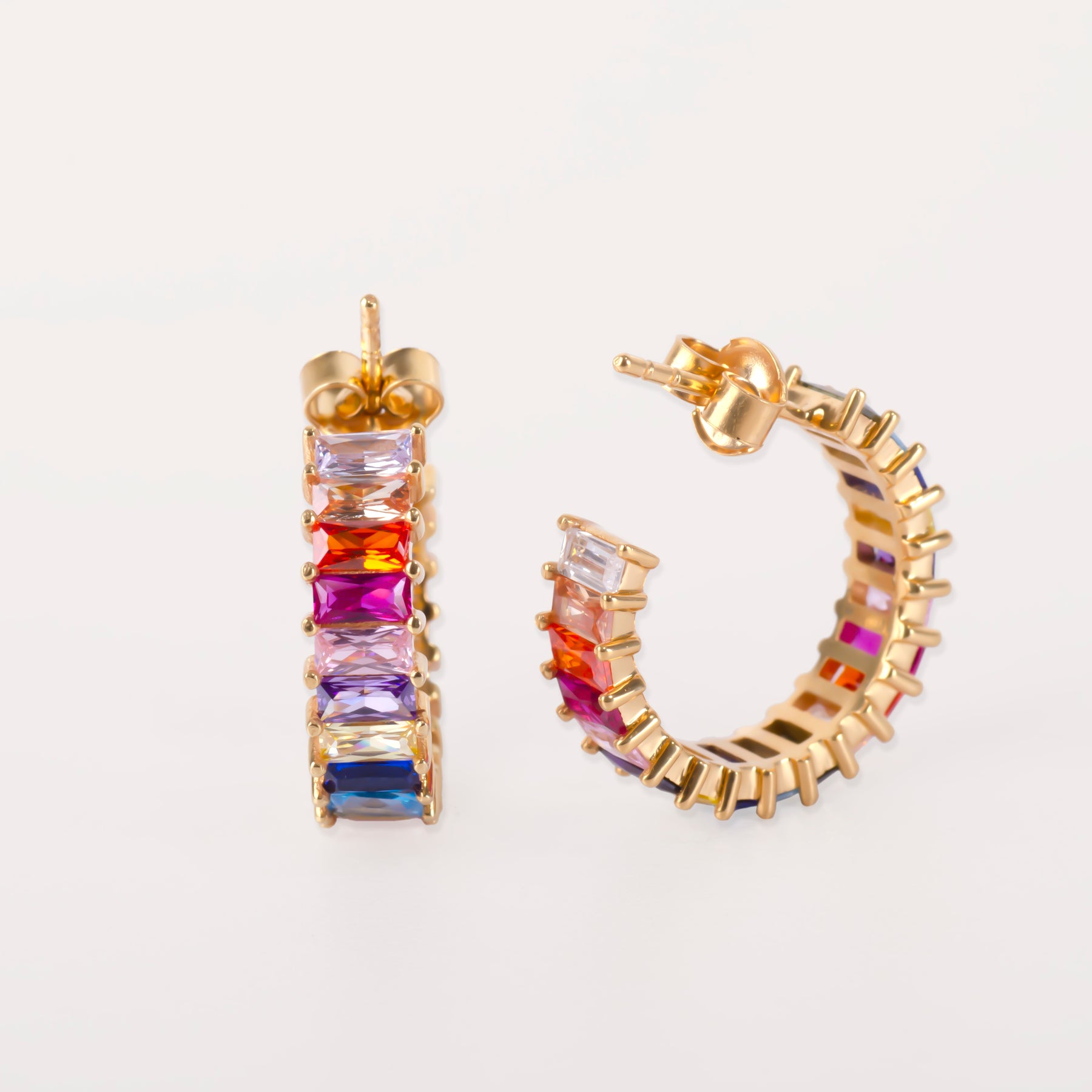Helen Chakra 24K Gold Earrings - Gold Vermeil Earrings - Pretland | Spiritual Crystals & Jewelry