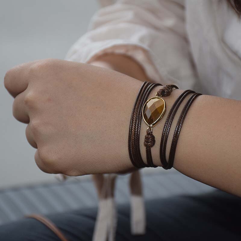 Spiritual Tiger Eye Wrap Bracelet - Wrap Bracelets - Pretland | Spiritual Crystals & Jewelry