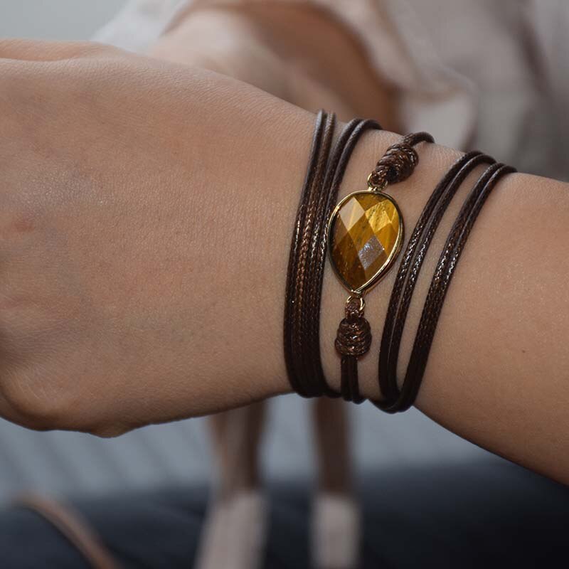 Spiritual Tiger Eye Wrap Bracelet - Wrap Bracelets - Pretland | Spiritual Crystals & Jewelry