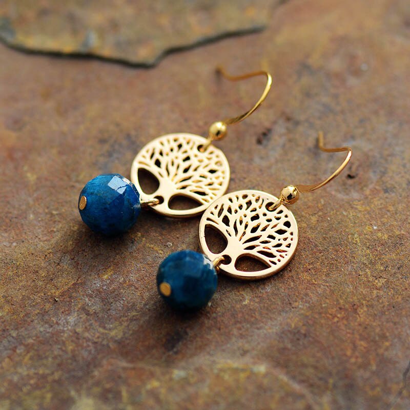 Spiritual Tree of Life Earrings - Earrings - Pretland | Spiritual Crystals & Jewelry