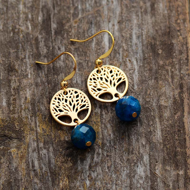 Spiritual Tree of Life Earrings - Earrings - Pretland | Spiritual Crystals & Jewelry