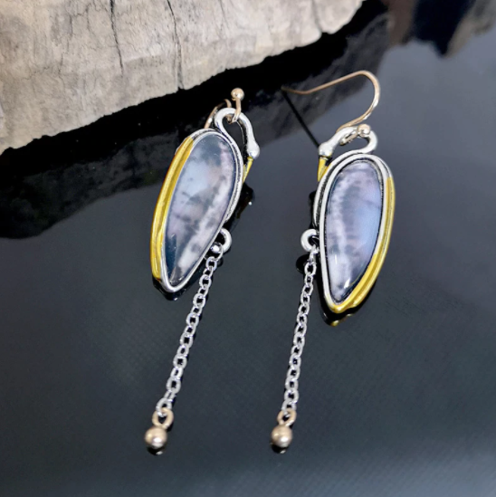 Jasper Dangle Earrings - Earrings - Pretland | Spiritual Crystals & Jewelry