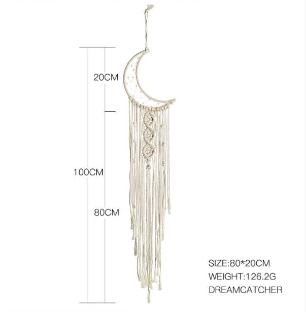 Crescent Moon Chic Dreamcatcher - Gifts - Pretland | Spiritual Crystals & Jewelry