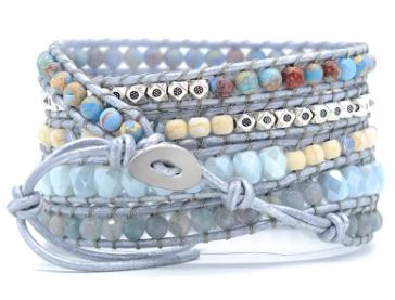 Spirit Blue Chakra Topaz Bracelet - Wrap Bracelets - Pretland | Spiritual Crystals & Jewelry