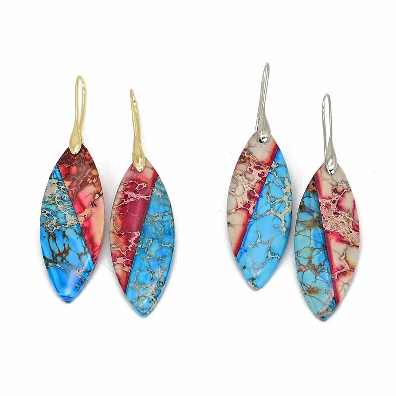 Elegant Red Leaf Emperor Earrings - Drop Earrings - Pretland | Spiritual Crystals & Jewelry