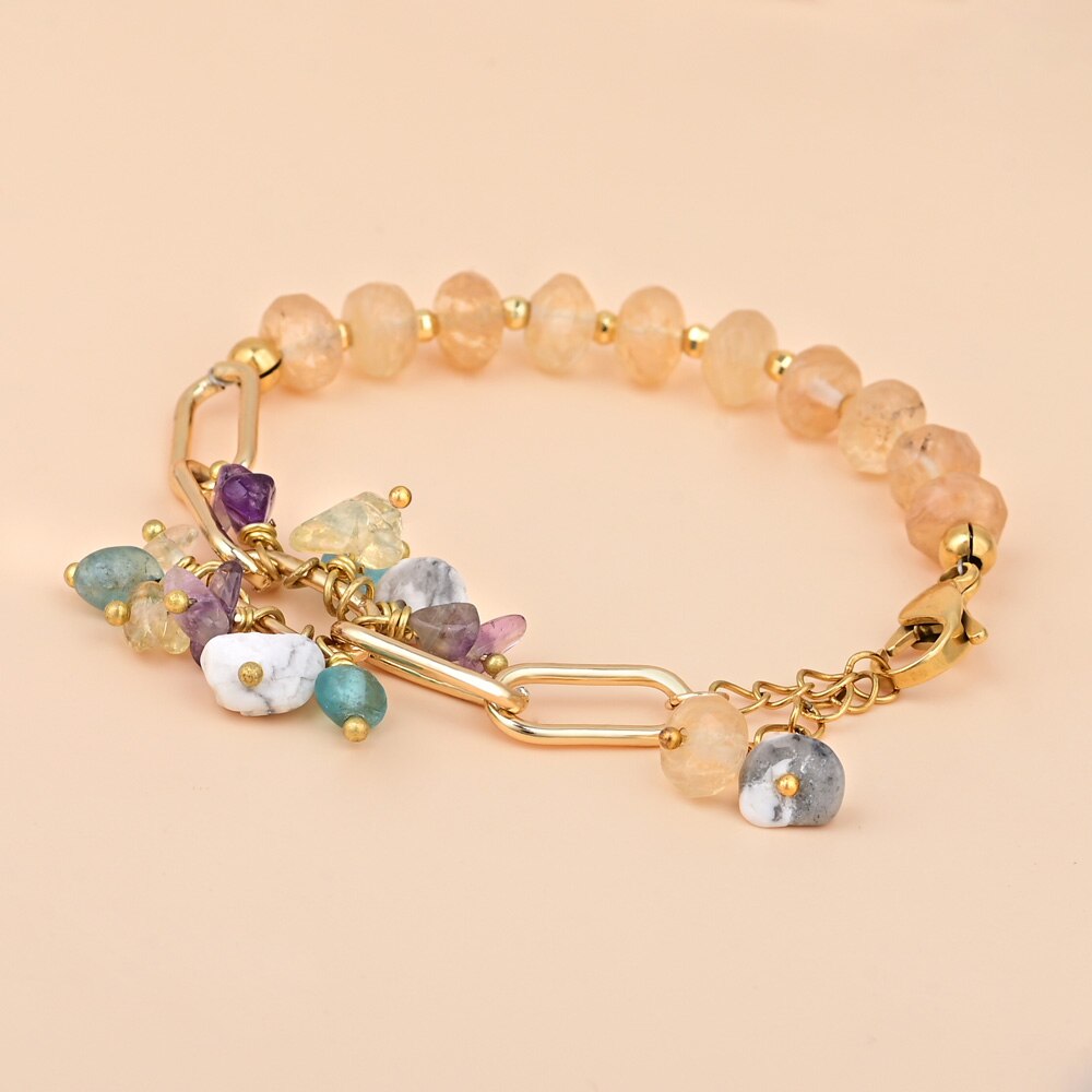 Elegant Design Citrine Bracelet - Bracelets - Pretland | Spiritual Crystals & Jewelry