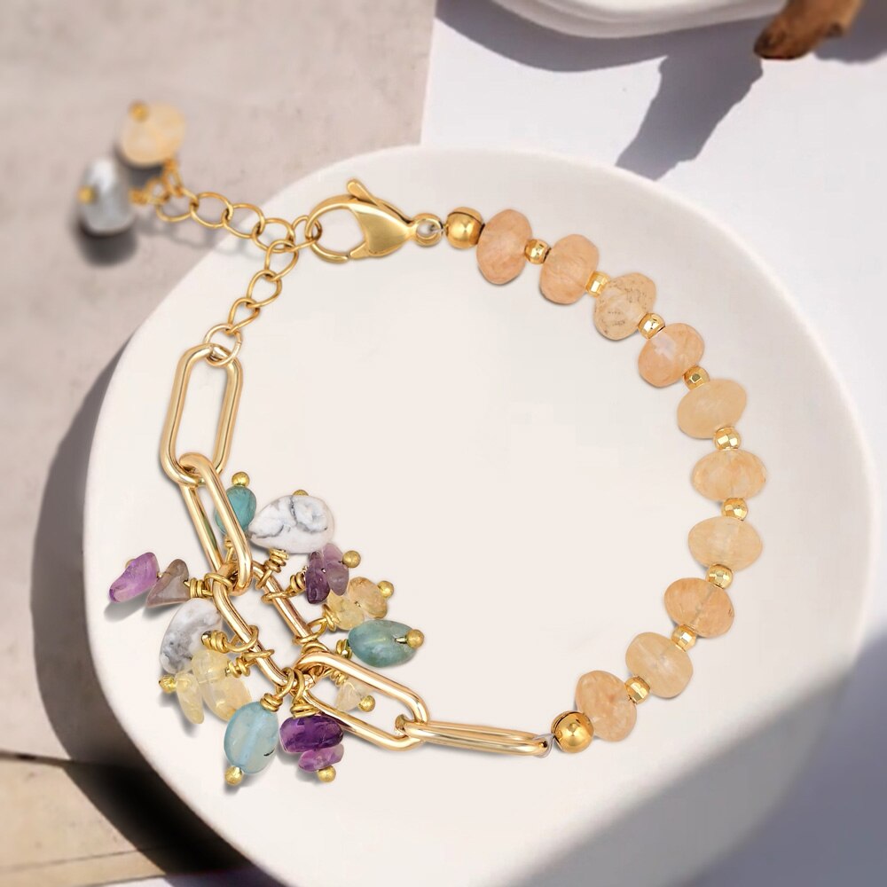 Elegant Design Citrine Bracelet - Bracelets - Pretland | Spiritual Crystals & Jewelry