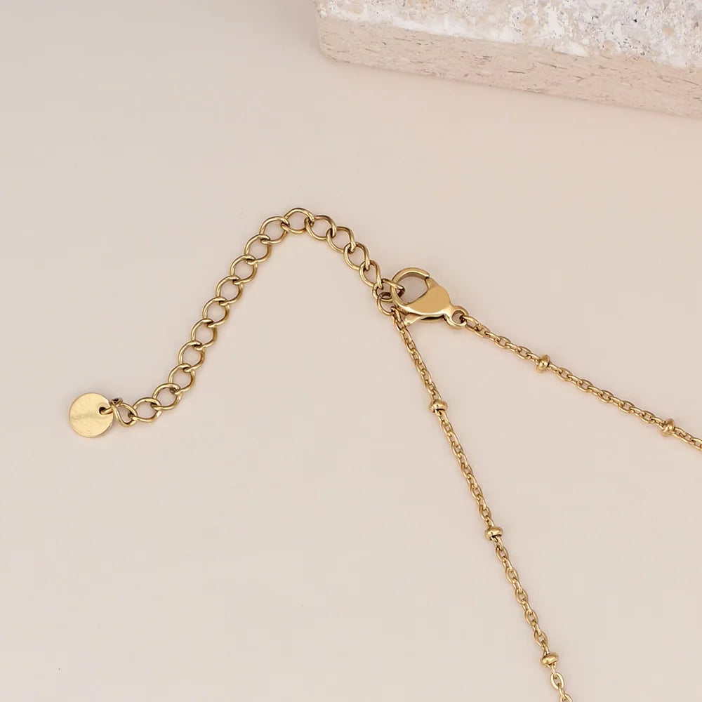 Elegant Flower White Jade Necklace