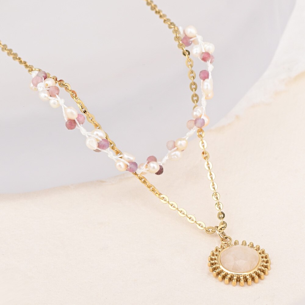 Boho Elegant White Jade Necklace - Necklaces - Pretland | Spiritual Crystals & Jewelry