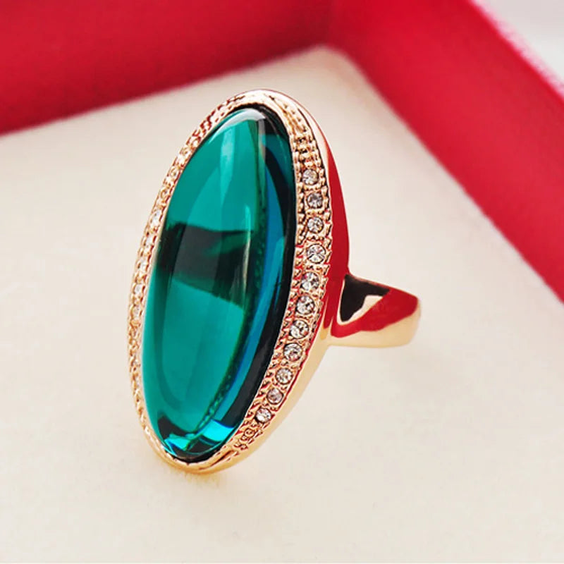 Retro Green Ring