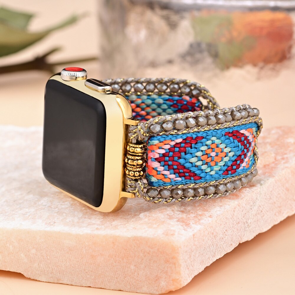 Boho Design Blue Woven Watch Strap - Watch Straps - Pretland | Spiritual Crystals & Jewelry