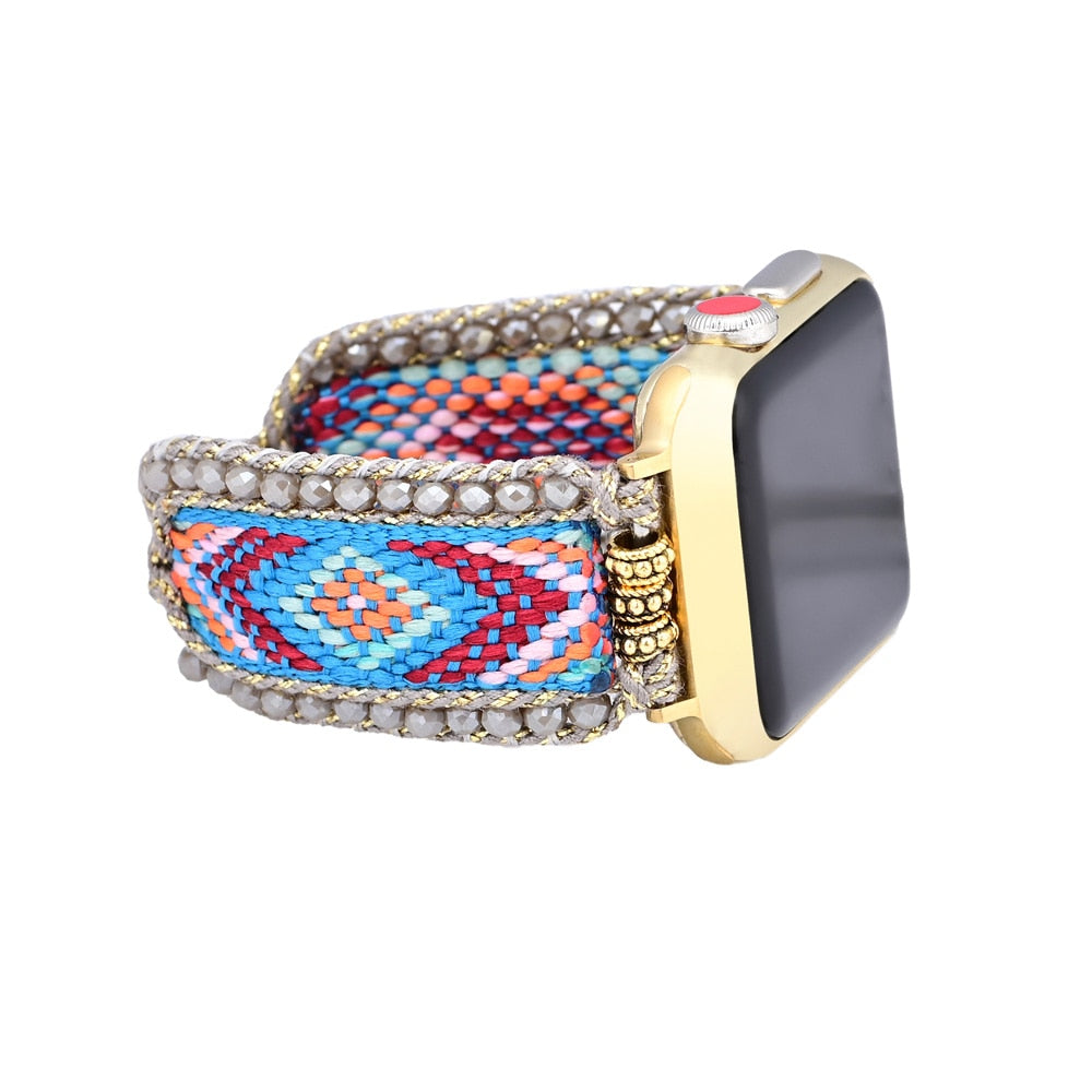 Boho Design Blue Woven Watch Strap - Watch Straps - Pretland | Spiritual Crystals & Jewelry