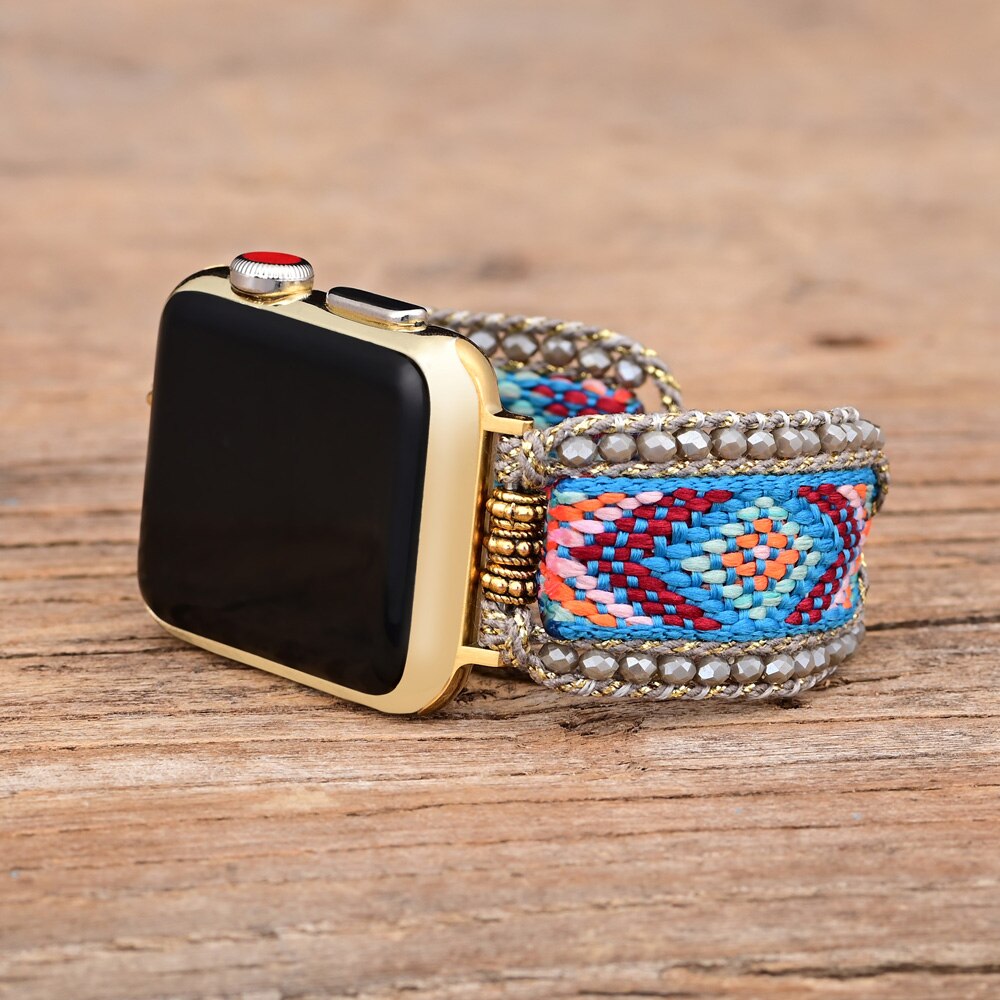 Boho Design Blue Woven Watch Strap - Watch Straps - Pretland | Spiritual Crystals & Jewelry