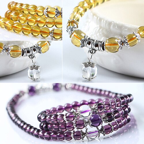 Spiritual Ethnic 108 Mala Bracelet - Bracelets - Pretland | Spiritual Crystals & Jewelry