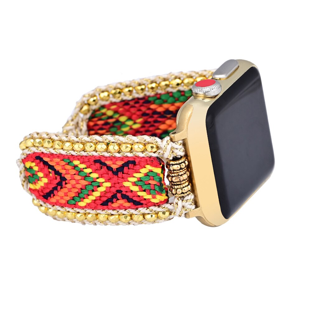 Boho Style Woven Smart Watch Strap - Watch Straps - Pretland | Spiritual Crystals & Jewelry