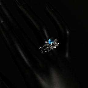 Dragonfly Lotus Ring - Rings - Pretland | Spiritual Crystals & Jewelry
