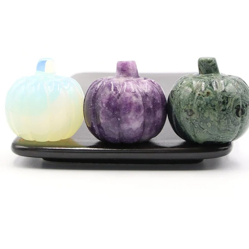 Halloween Pumpkins Natural Stone