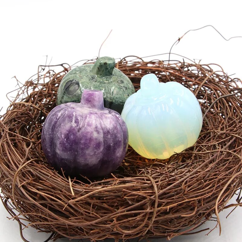 Halloween Pumpkins Natural Stone