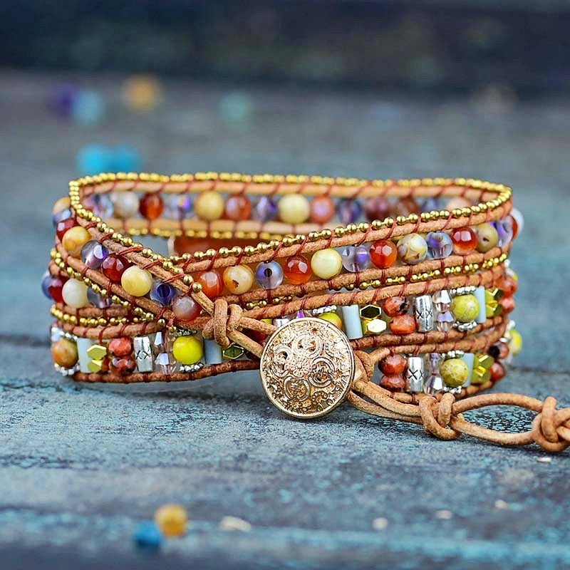 Summer Love Wrap Bracelet - Wrap Bracelets - Pretland | Spiritual Crystals & Jewelry