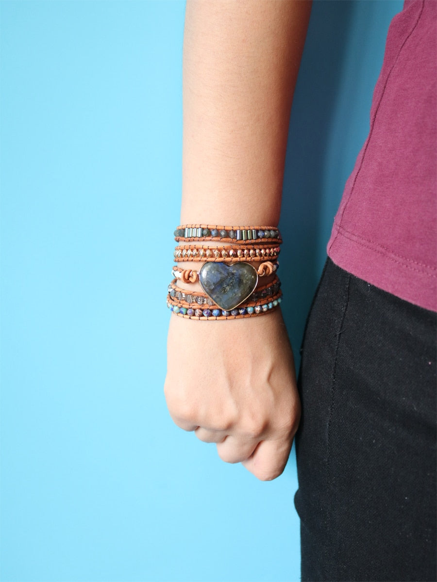 Spiritual Sparkling Night Wrap Bracelet - Wrap Bracelets - Pretland | Spiritual Crystals & Jewelry