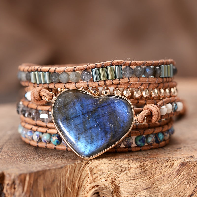Spiritual Sparkling Night Wrap Bracelet - Wrap Bracelets - Pretland | Spiritual Crystals & Jewelry