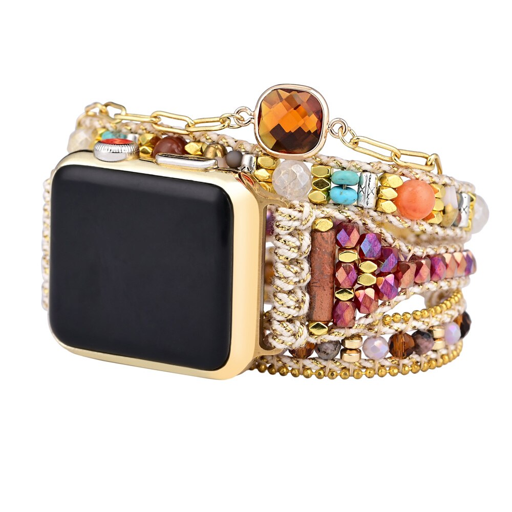 Boho Charming Natural Stone Apple Watch Strap - Apple Watch Straps - Pretland | Spiritual Crystals & Jewelry