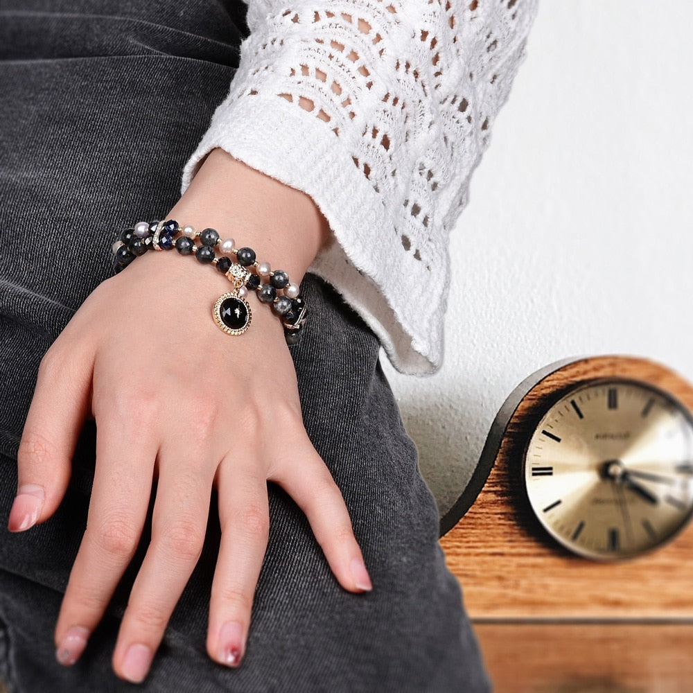 Elegant Boho Labradorite Bracelet - Bracelets - Pretland | Spiritual Crystals & Jewelry