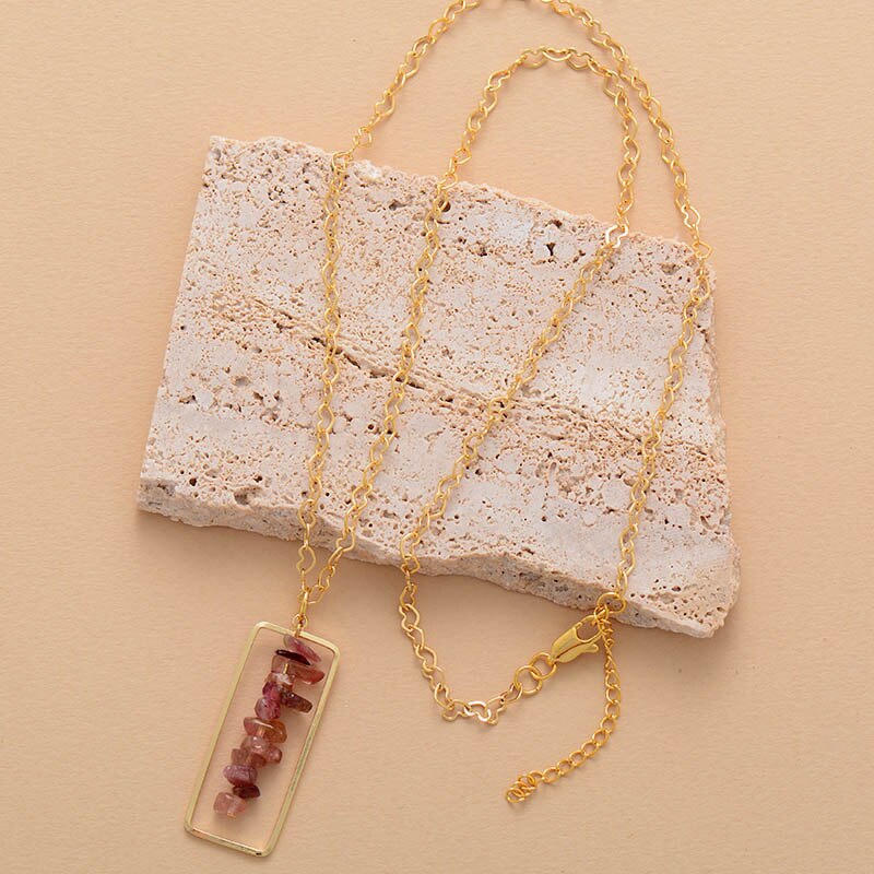 Tourmaline Neat Necklace - Necklaces - Pretland | Spiritual Crystals & Jewelry