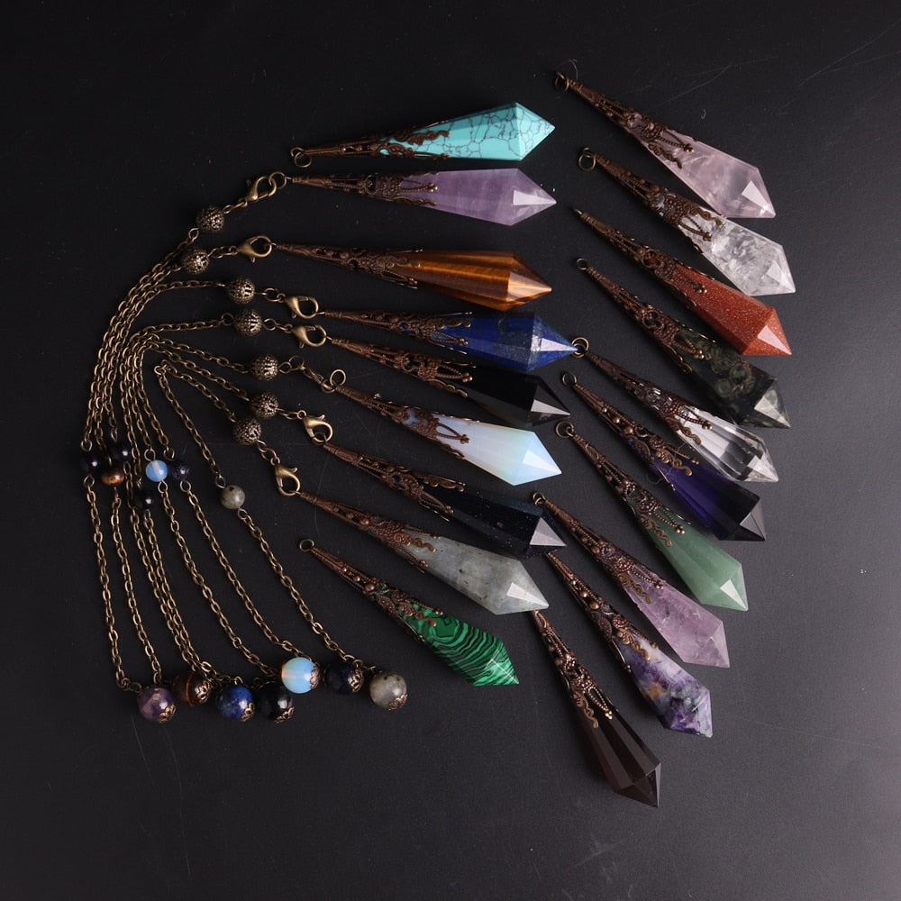 Natural Stone Amulet Pendulum - Natural Stones - Pretland | Spiritual Crystals & Jewelry