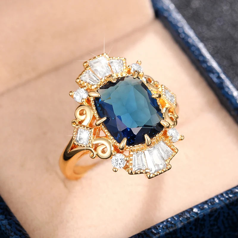 Sophisticated Design Sapphire Ring